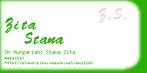 zita stana business card